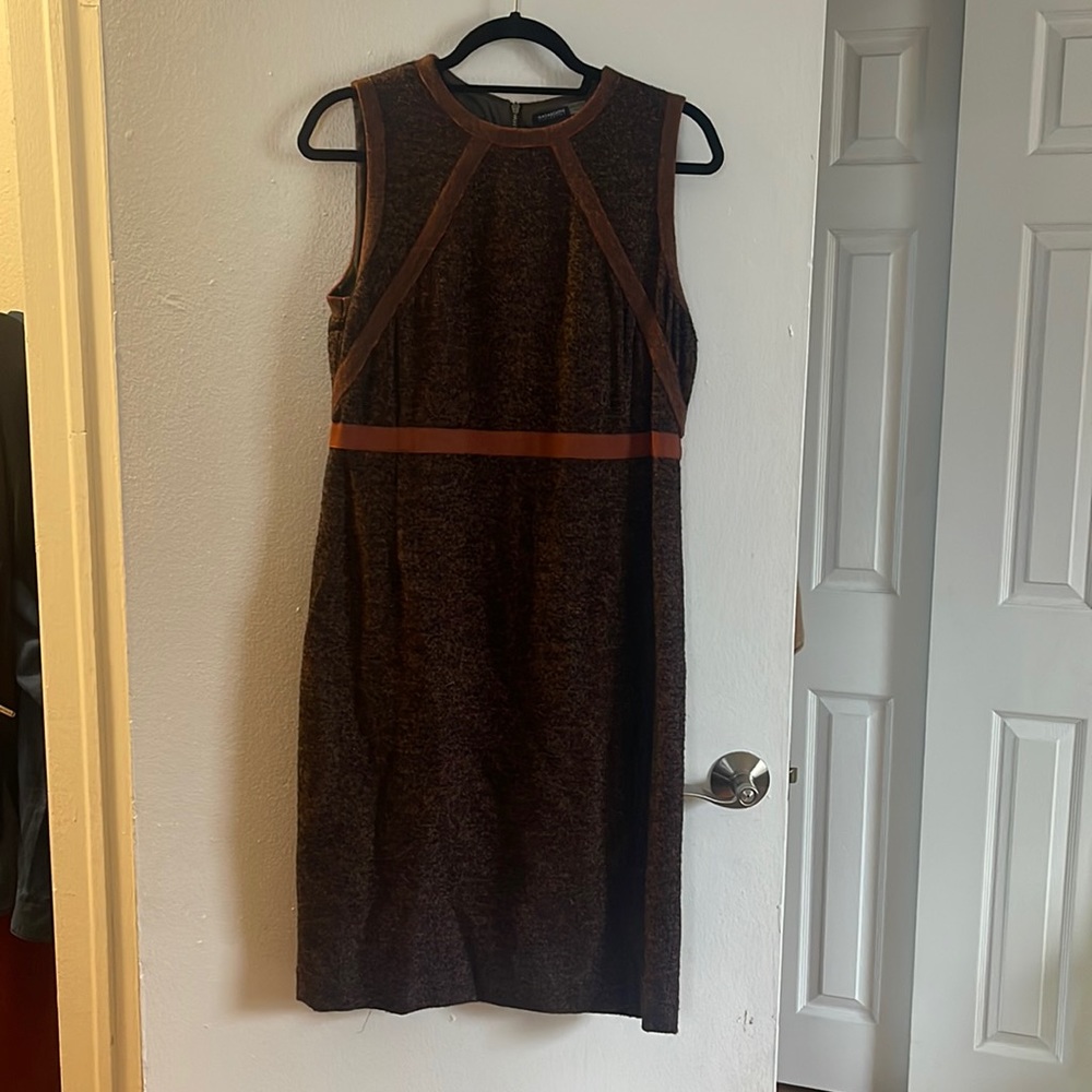 Brown/Copper colored tweed dress!